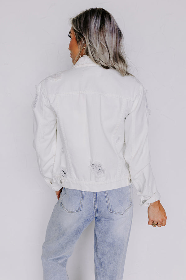 Denim jacket in white - Alexander Mc Queen | Mytheresa